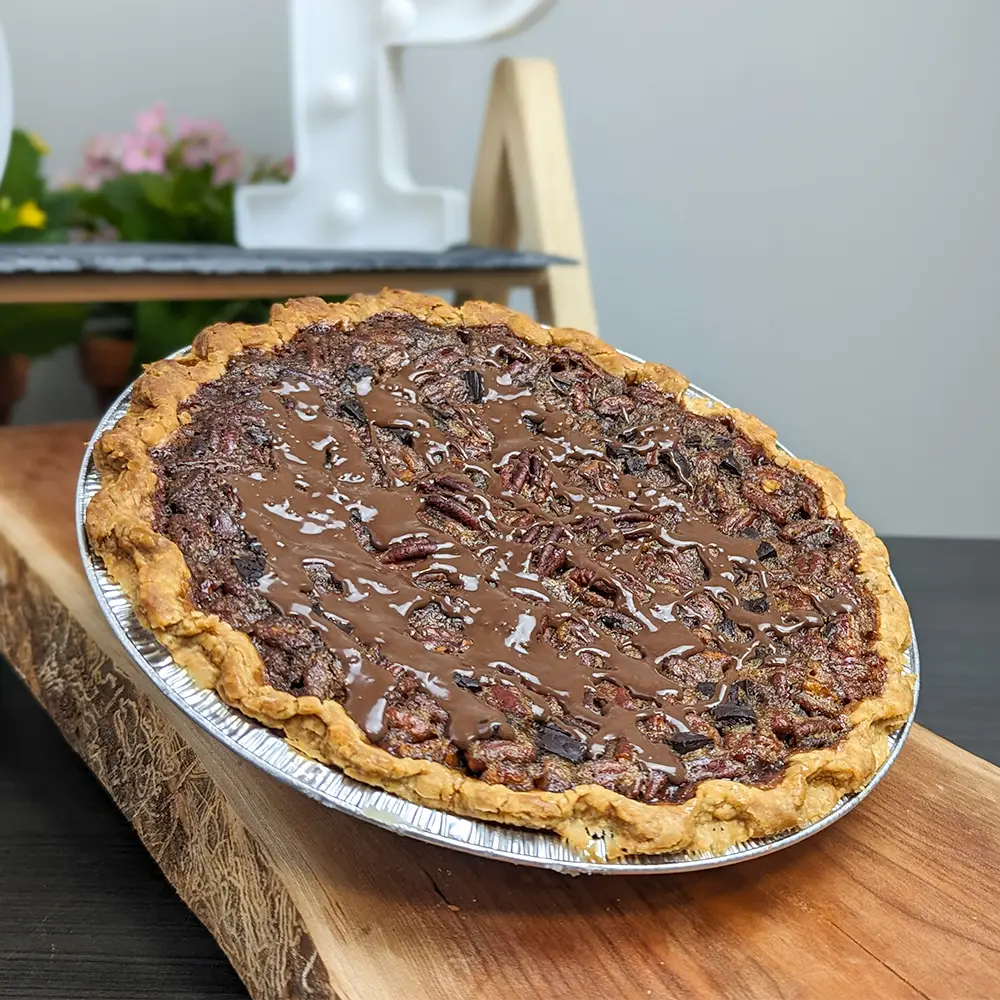 Chocolate Bourbon Pecan Pie